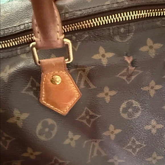 Louis Vuitton Monogram Speedy 35 Satchel - Brown & Tan - Picture 12 of 17